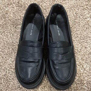 Sincerely Jules Classic Black Leather Loafers